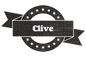 Clive grunge logo