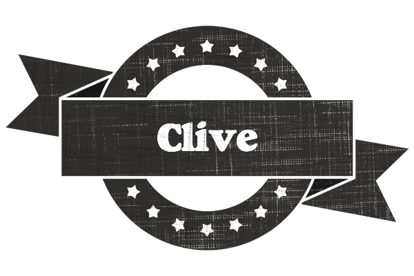 Clive grunge logo