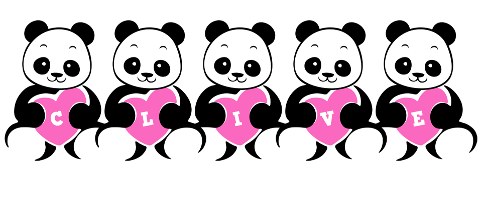 Clive love-panda logo