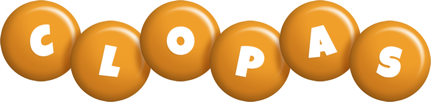 Clopas candy-orange logo