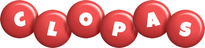 Clopas candy-red logo