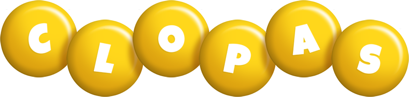 Clopas candy-yellow logo