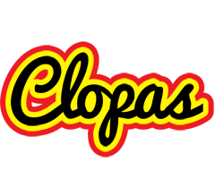 Clopas flaming logo