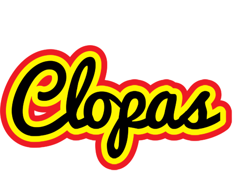 Clopas flaming logo