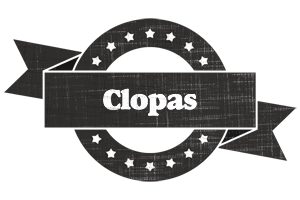 Clopas grunge logo