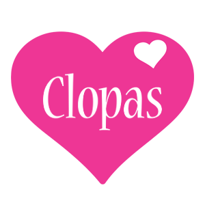 Clopas love-heart logo