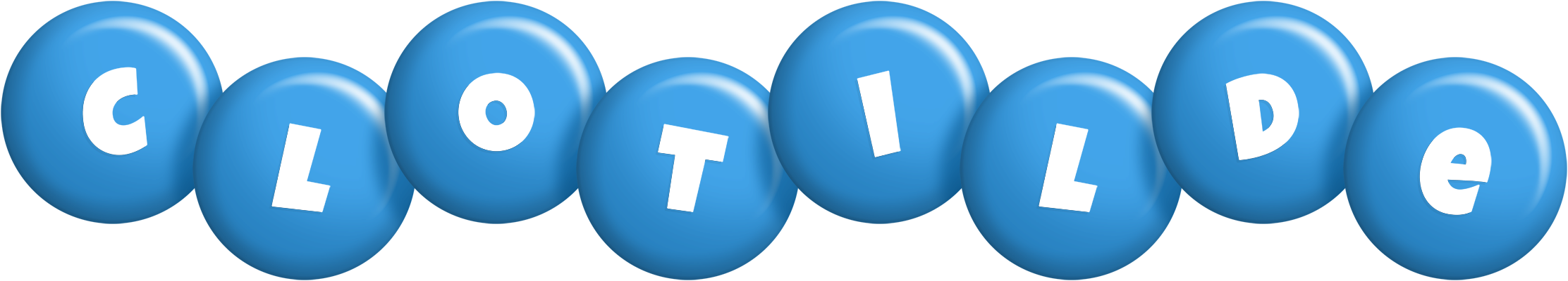 Clotilde candy-blue logo