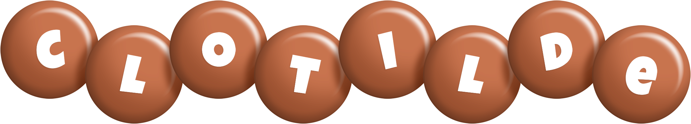 Clotilde candy-brown logo