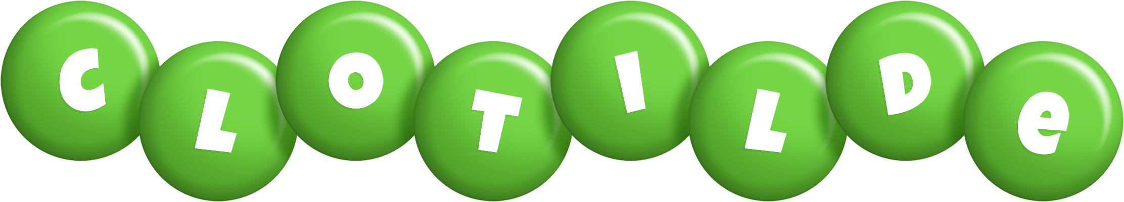 Clotilde candy-green logo