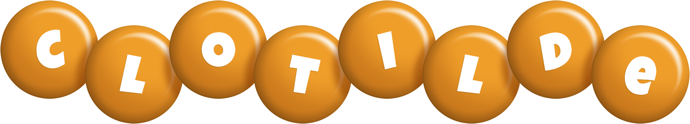 Clotilde candy-orange logo