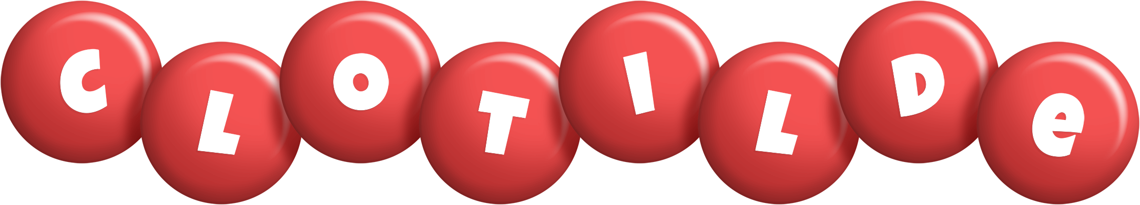Clotilde candy-red logo