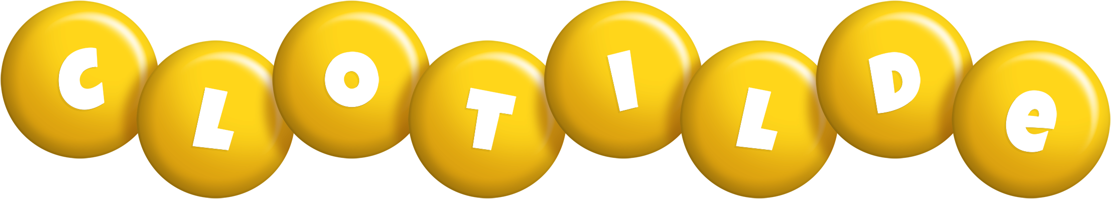 Clotilde candy-yellow logo