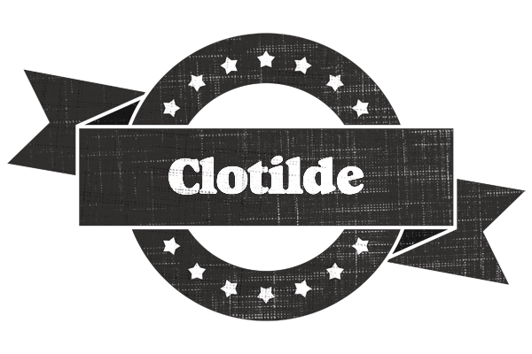 Clotilde grunge logo