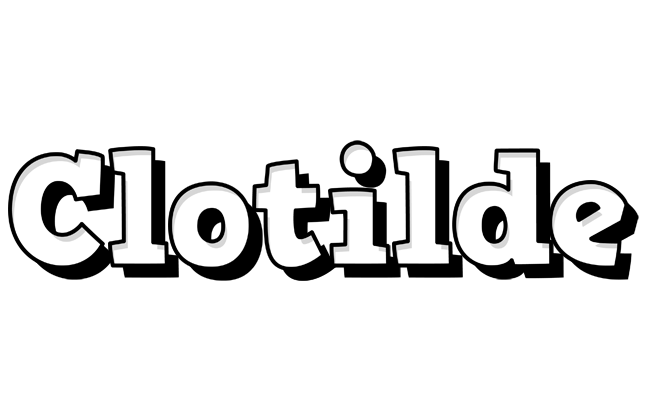Clotilde snowing logo