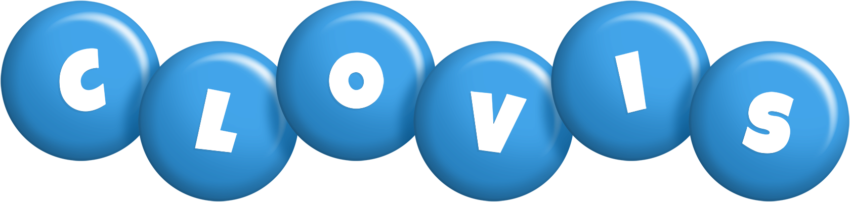 Clovis candy-blue logo