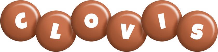 Clovis candy-brown logo