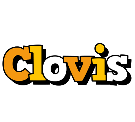 Clovis cartoon logo