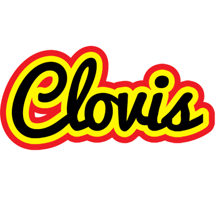 Clovis flaming logo