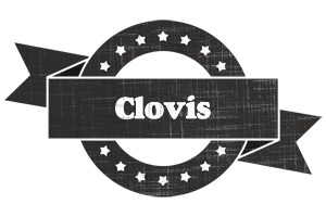 Clovis grunge logo