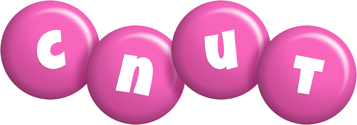 Cnut candy-pink logo