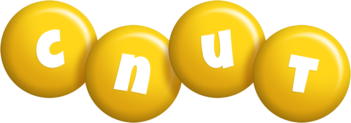 Cnut candy-yellow logo
