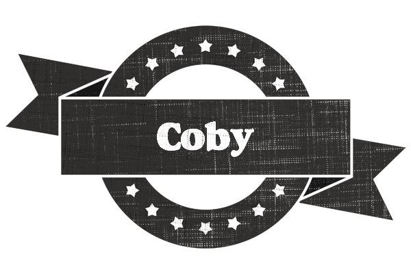 Coby grunge logo