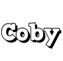 Coby snowing logo