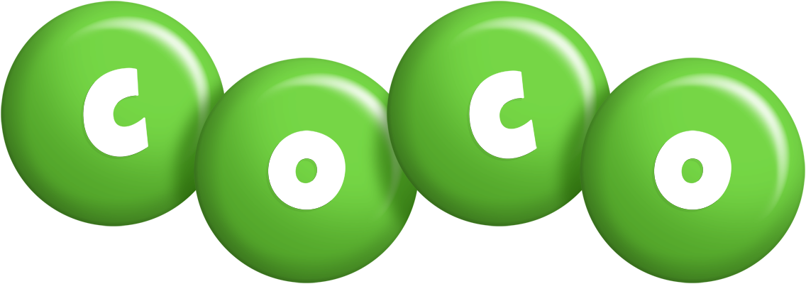 Coco candy-green logo
