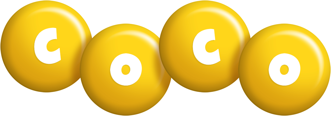 Coco candy-yellow logo