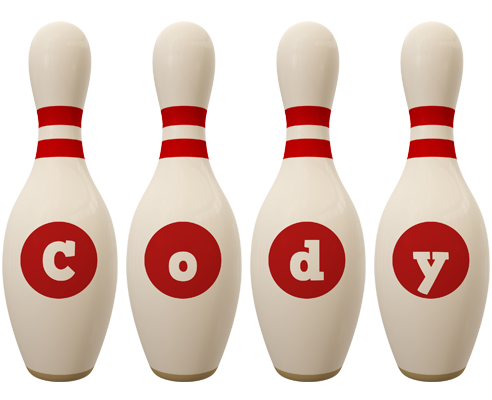 Cody bowling-pin logo