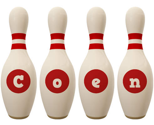 Coen bowling-pin logo