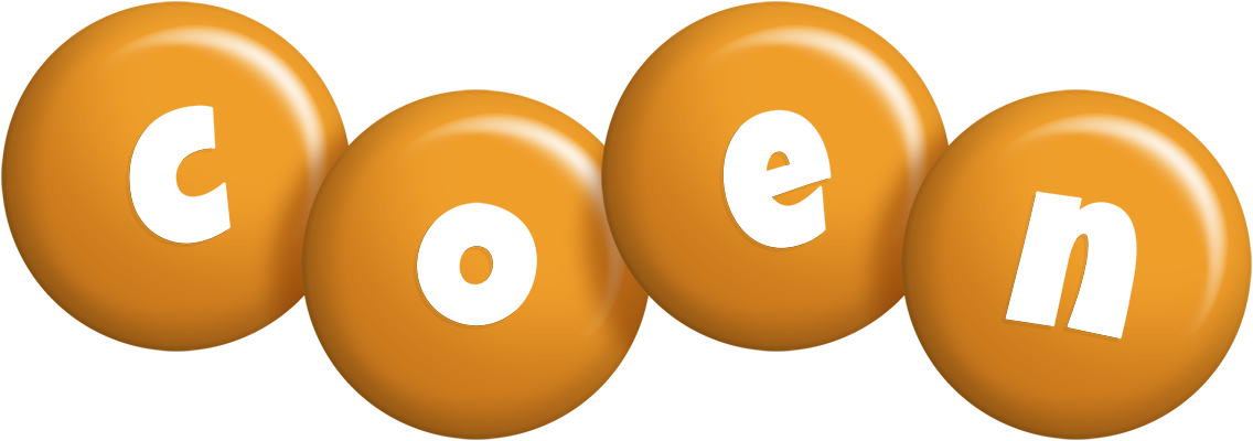 Coen candy-orange logo