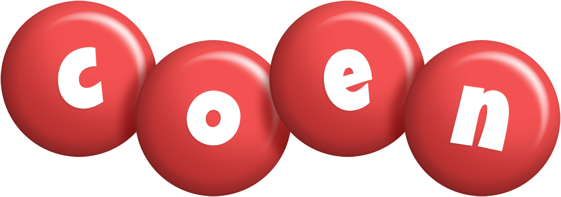 Coen candy-red logo
