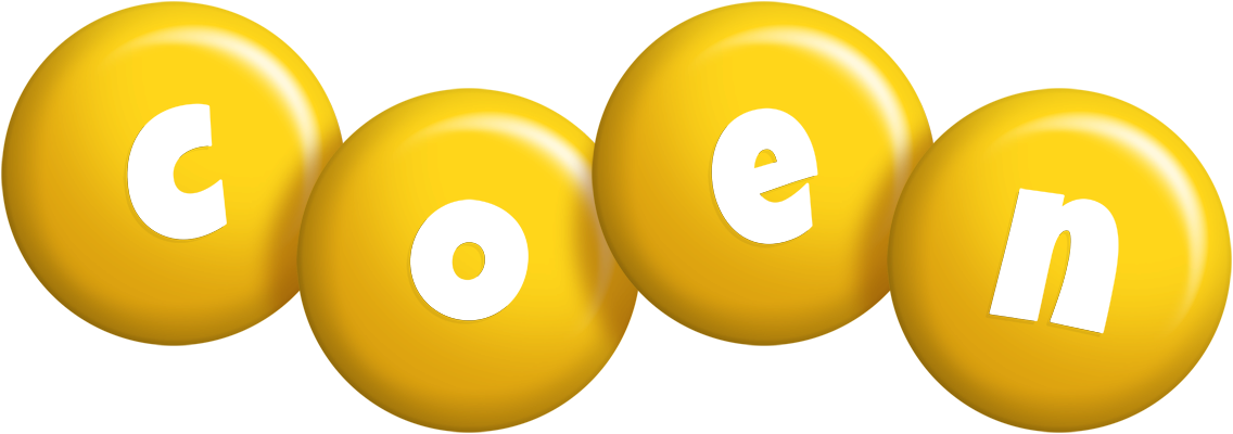 Coen candy-yellow logo
