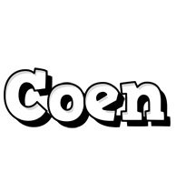 Coen snowing logo