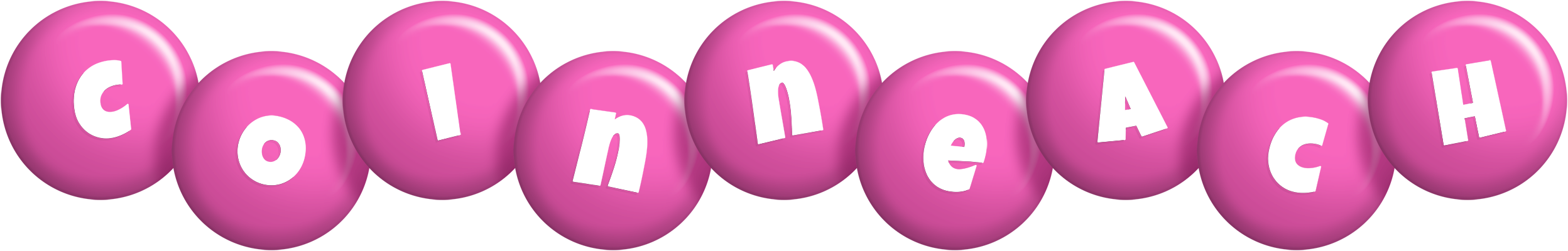Coinneach candy-pink logo