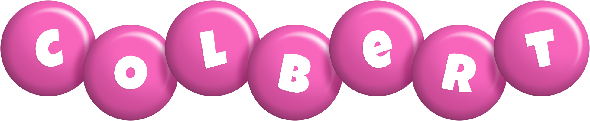Colbert candy-pink logo
