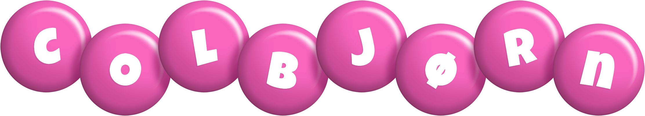 Colbjørn candy-pink logo