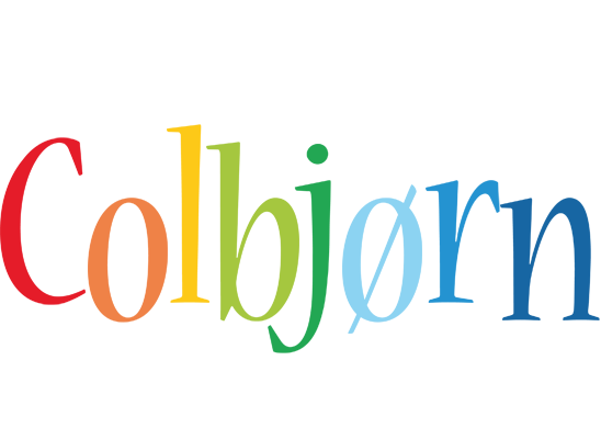 Colbjørn birthday logo