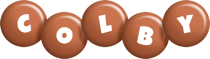 Colby candy-brown logo