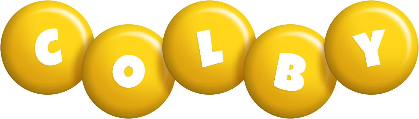 Colby candy-yellow logo
