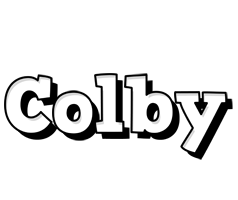 Colby snowing logo