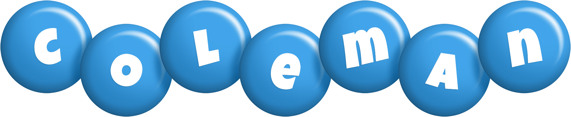Coleman candy-blue logo