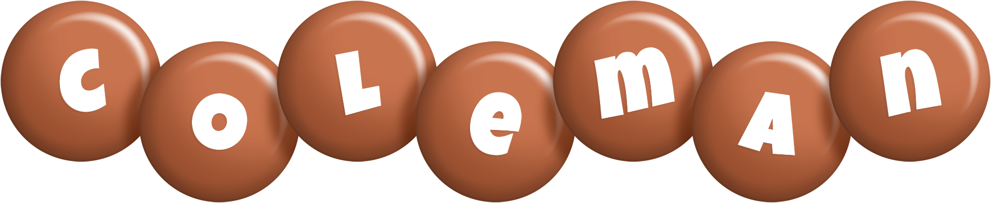 Coleman candy-brown logo