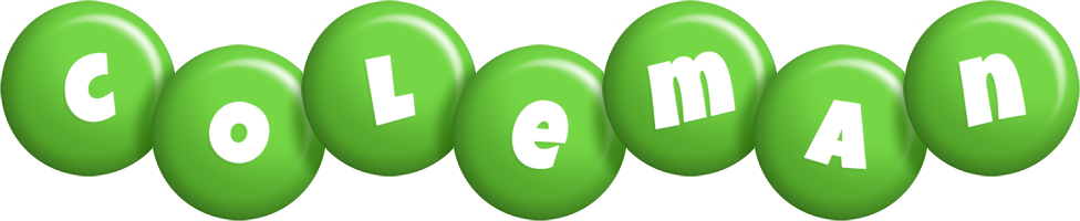 Coleman candy-green logo