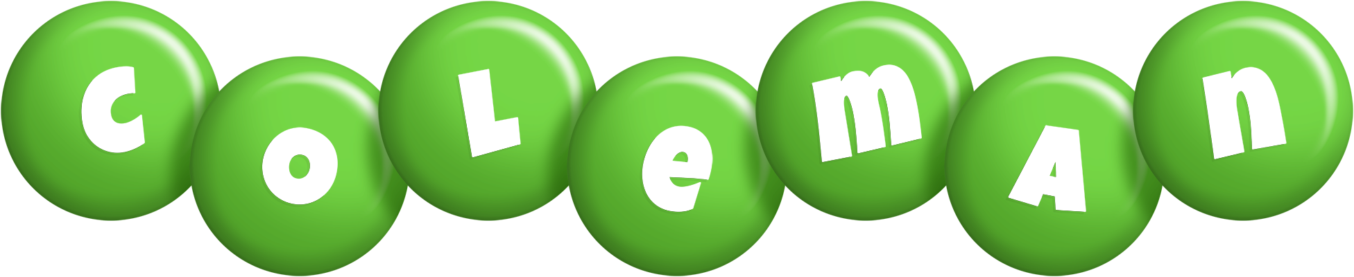 Coleman candy-green logo