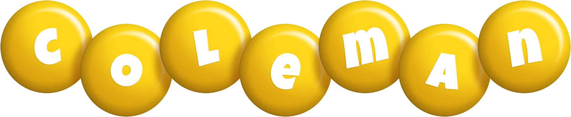 Coleman candy-yellow logo