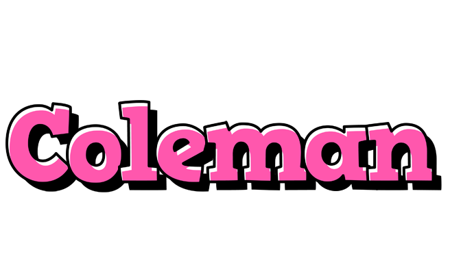 Coleman girlish logo