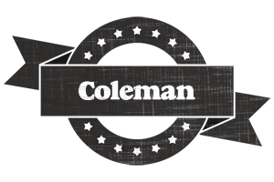 Coleman grunge logo