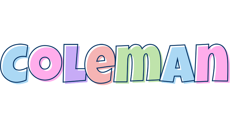 Coleman pastel logo